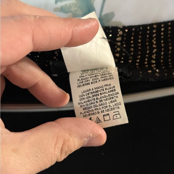 Vintage Onyx Nite Black and Metallic Tank and Coverup Set - Picture 5 of 11